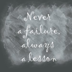 Blackboard: never a a failure, always a lesson
